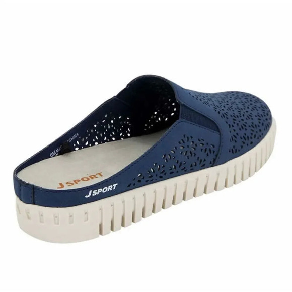 Jsport Ladies' Floral Mule Size 9 Blue New With Box J Sport - Picture 4 of 10